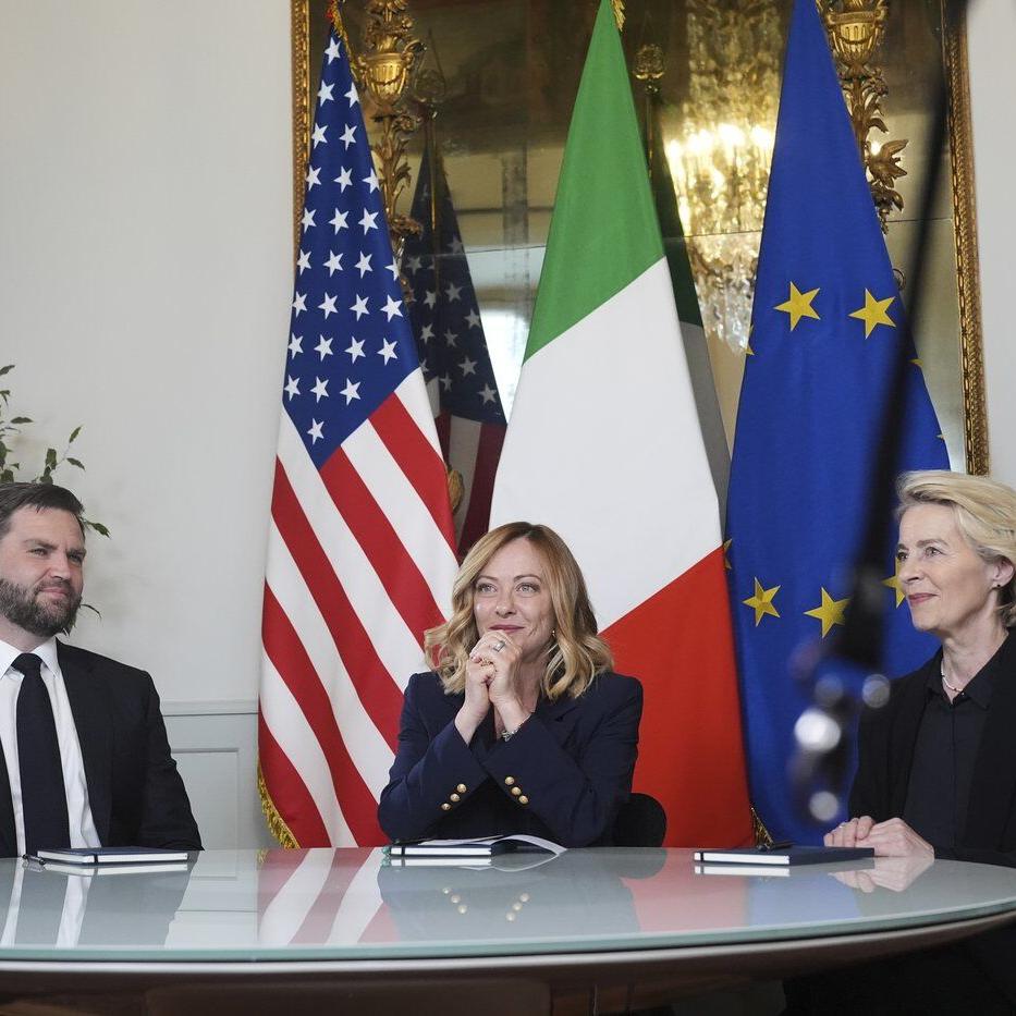 Italy's Meloni scores diplomatic win as 'bridge builder' by bringing US and EU to the same table